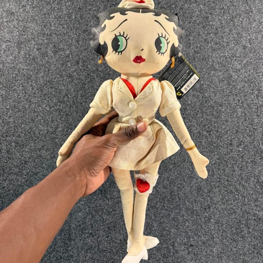 Kellytoy Betty Boop Nurse Plush Stuffed Doll Vintage 1999 Collectible 17" 5188MN